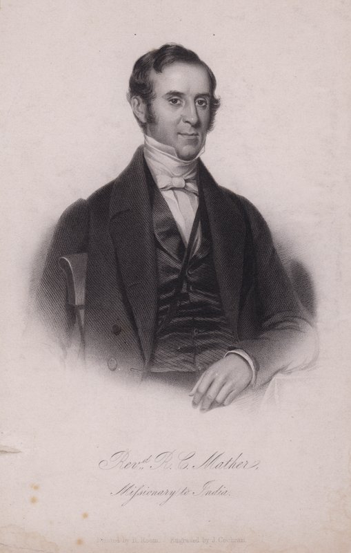Henry Cotton Mather , engelsk kristen misjonær i India (gravering) av Henry (after) Room
