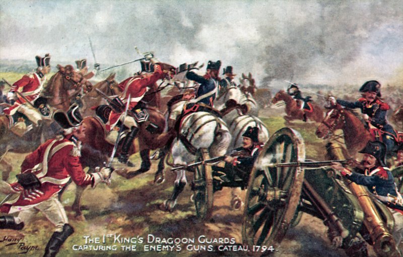 Kings Dragoon Guards, Cateau, 25. april 1794 av Henry A. Payne