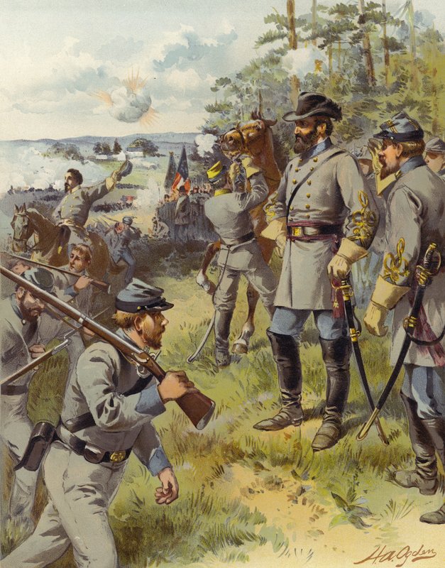 Stonewall Jackson, Bull Run av Henry Alexander (after) Ogden