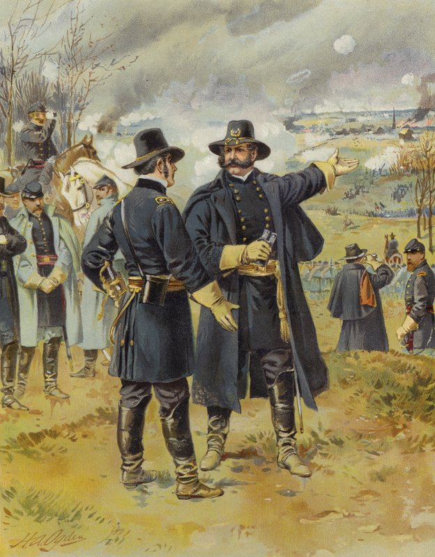Burnside i Fredericksburg, 13. desember 1862 av Henry Alexander Ogden