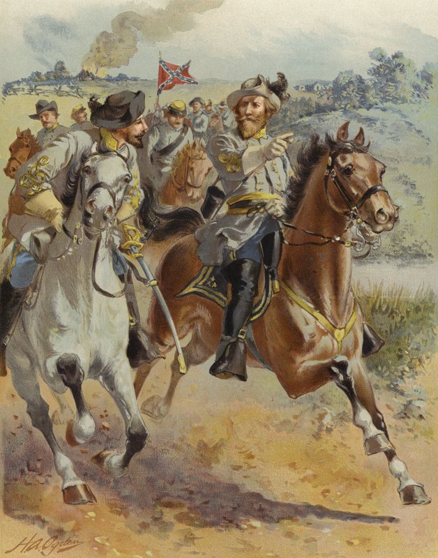 General J E B Stuarts tur rundt McClellan, juni 1862 av Henry Alexander Ogden