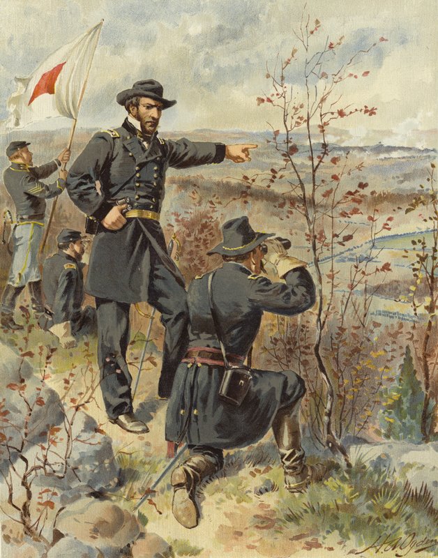 Sherman ved Kenesaw Mountain, 4. oktober 1864 av Henry Alexander Ogden