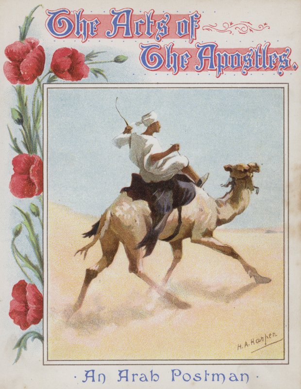 En arabisk postmann (chromolitho) av Henry Andrew Harper