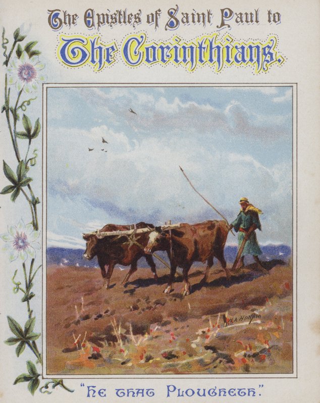 Den som pløyer (chromolitho) av Henry Andrew Harper