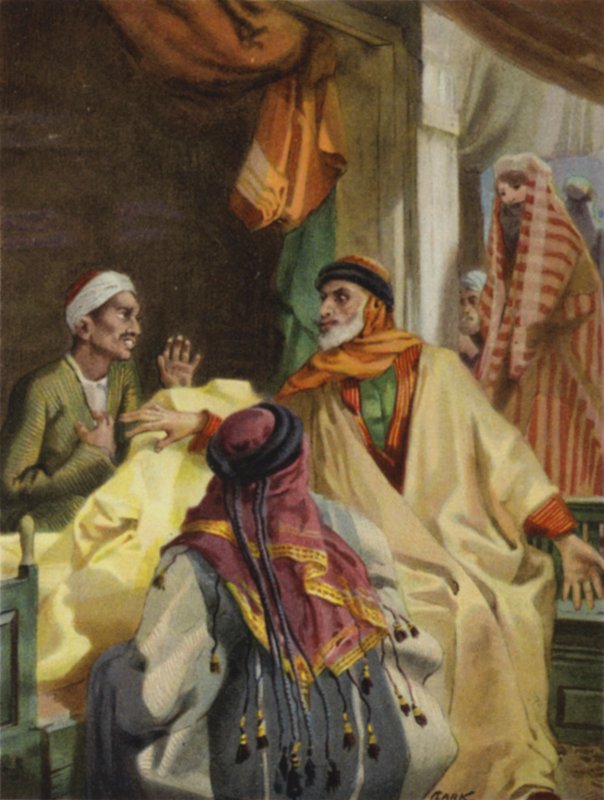 I basarene i Damaskus (farge litho) av Henry Andrew Harper