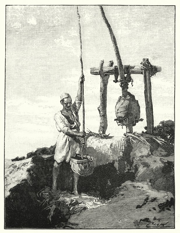 Metode for å trekke vann i øst (litho) av Henry Andrew Harper