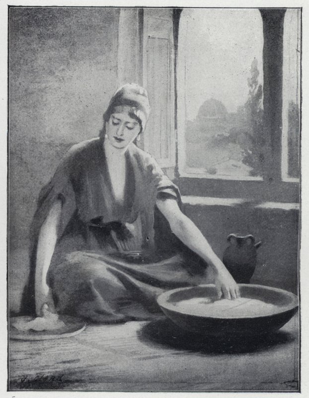 Sette surdeig i mel (litho) av Henry Andrew Harper