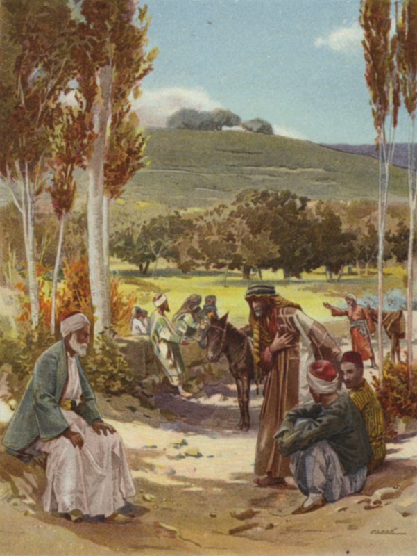 Hilsener i øst (farge litho) av Henry Andrew Harper