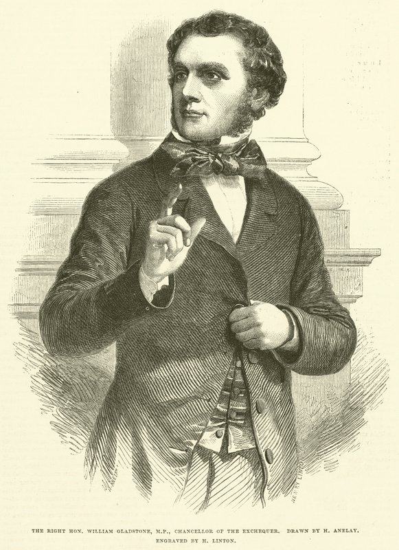 Høyre ærede William Gladstone, MP, finansminister av Henry Anelay