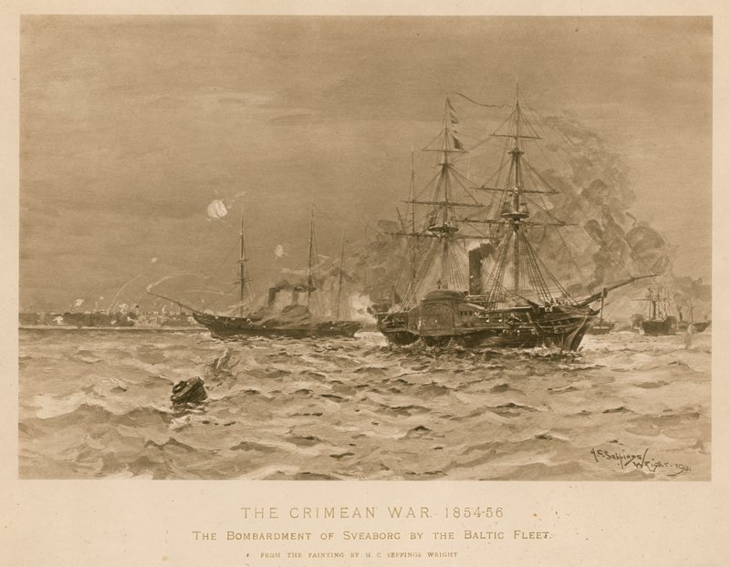 Bombardement av Sveaborg av den britiske baltiske flåten, Krim-krigen av Henry Charles Seppings Wright