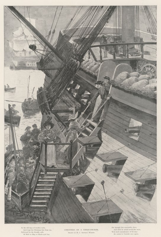 Jul på en tredekker av Henry Charles Seppings Wright