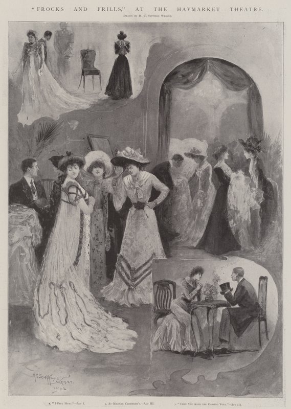 Fracks and Frills, på Haymarket Theatre av Henry Charles Seppings Wright