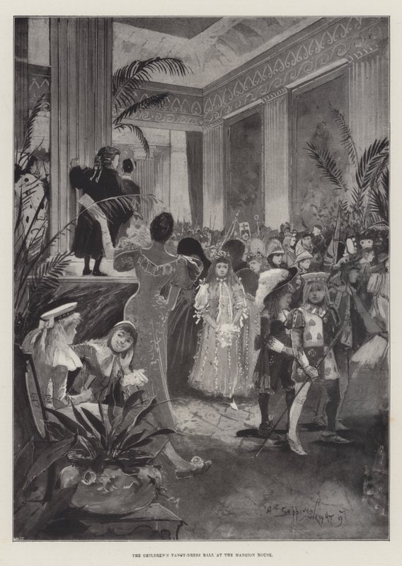 Barnas Fancy-Dress Ball på Mansion House av Henry Charles Seppings Wright
