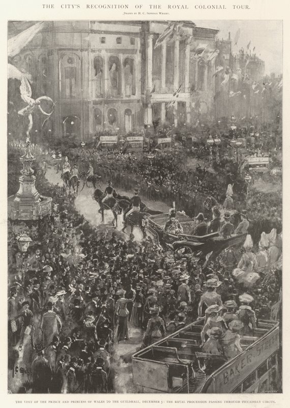 Byens anerkjennelse av Royal Colonial Tour av Henry Charles Seppings Wright