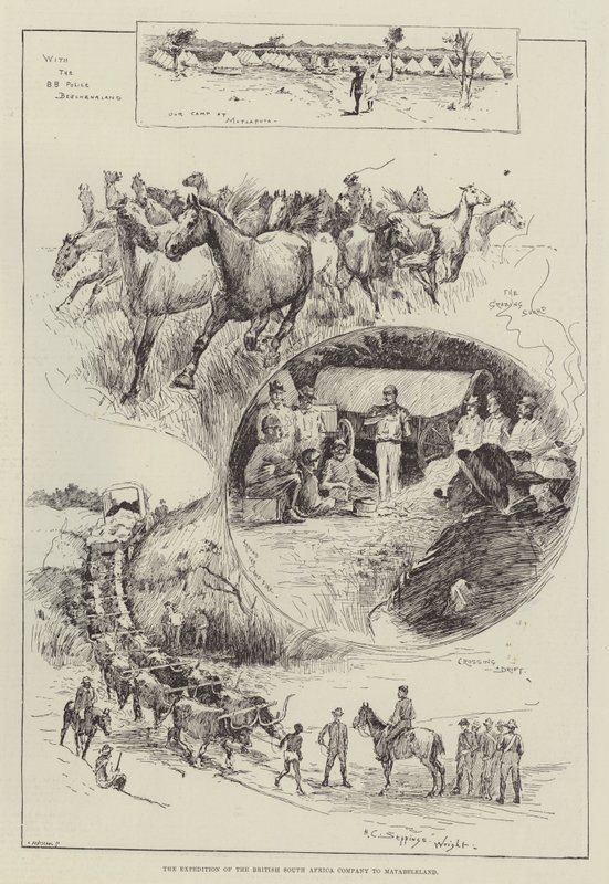 Ekspedisjonen til British South Africa Company til Matabeleland av Henry Charles Seppings Wright