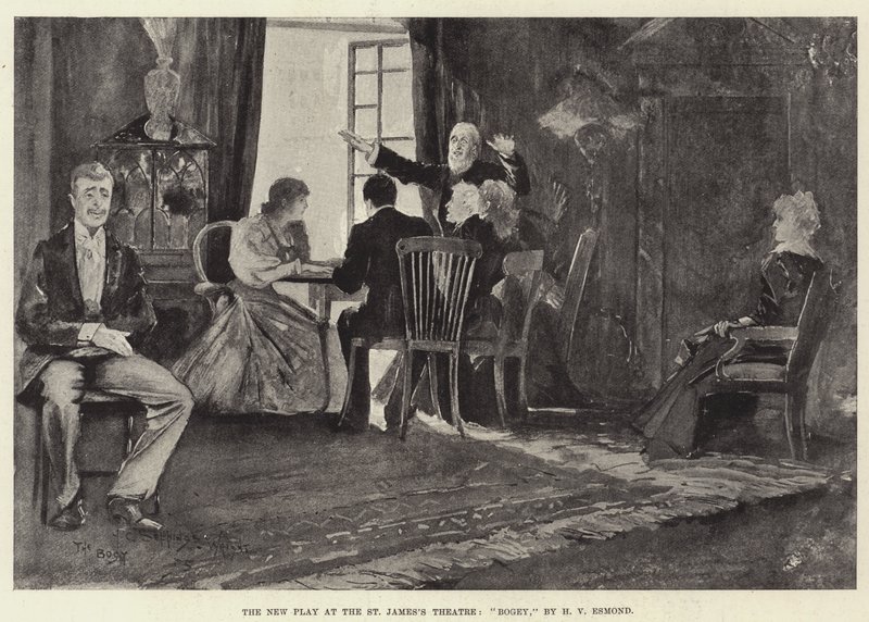 The New Play på St James's Theatre, Bogey, av HV Esmond av Henry Charles Seppings Wright