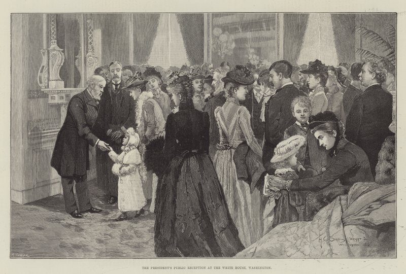 Presidentens offentlige mottakelse i Det hvite hus, Washington av Henry Charles Seppings Wright