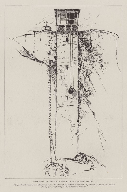 To veier opp Meteora, stigen og kurven av Henry Charles Seppings Wright