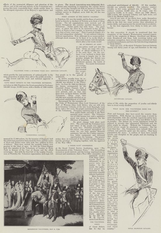 Frivillige typer for hundre år siden av Henry Charles Seppings Wright