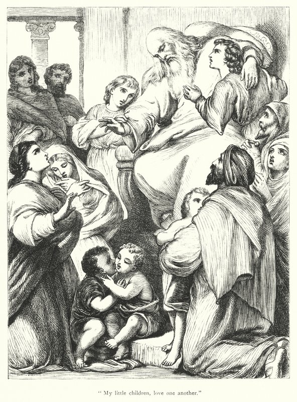 Apostelen Johannes (gravering) av Henry Courtney (after) Selous