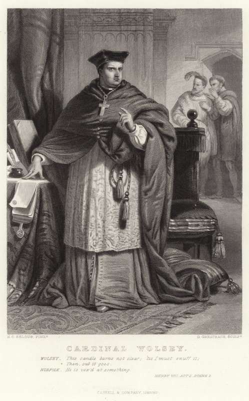 Kardinal Wolsey, Henry VIII, 3. akt, scene 2 av Henry Courtney Selous