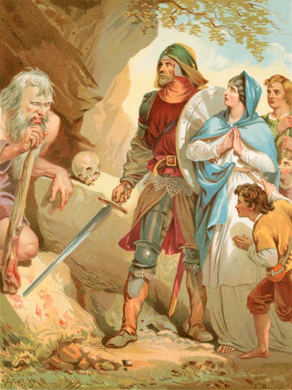 Giant Maul avskjærer pilegrimene av Henry Courtney Selous
