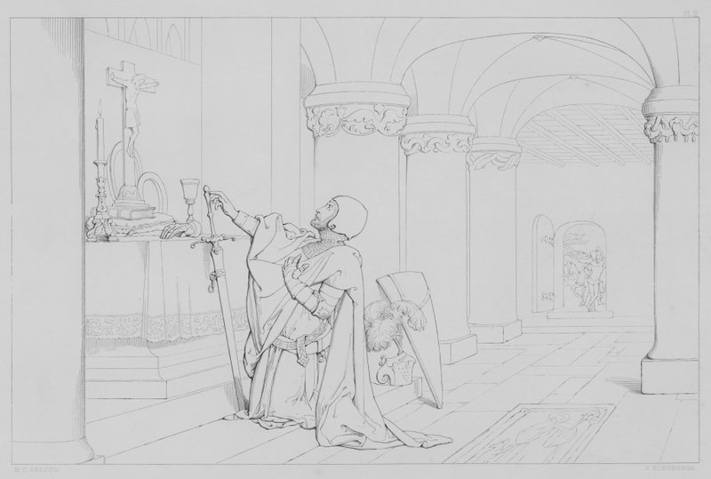 Episode fra livet til Robert Bruce, ifølge Sir Walter Scott av Henry Courtney after Selous