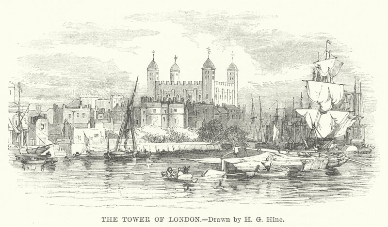 Tower of London (gravering) av Henry George (after) Hine