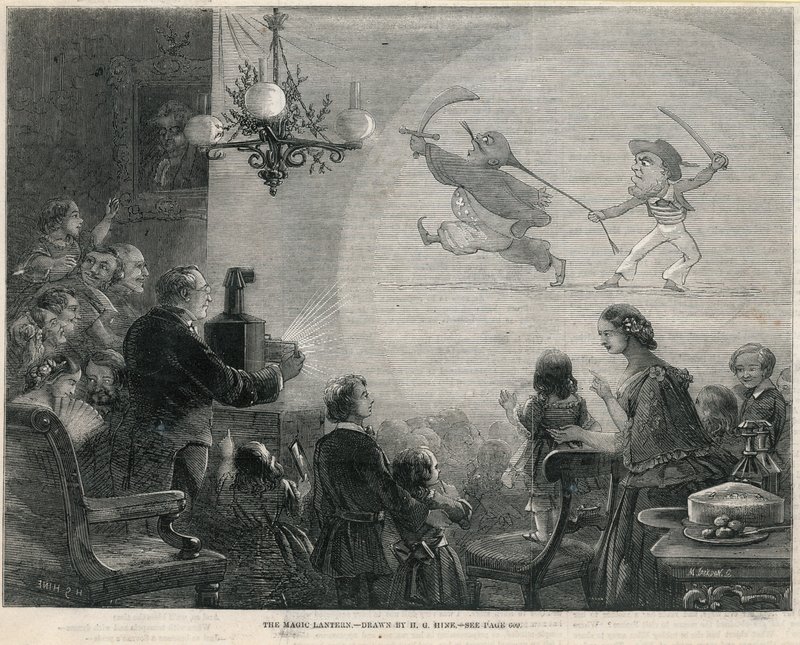 Den magiske lykten (gravering) av Henry George Hine