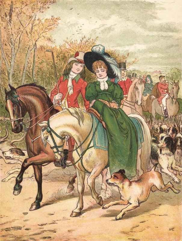 The Meet (farge litho) av Henry Hetherington Emmerson
