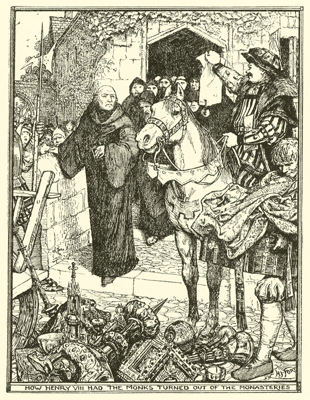 Hvordan Henry VIII fikk munkene til å forlate klostrene av Henry Justice Ford