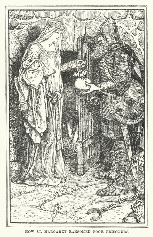 Hvordan St Margaret løste fattige fanger (litho) av Henry Justice Ford