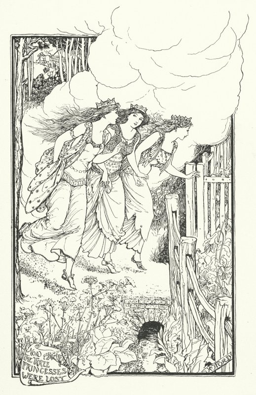 Hvordan de tre prinsessene gikk tapt (gravering) av Henry Justice Ford