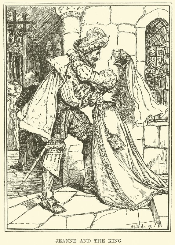 Jeanne og kongen (gravering) av Henry Justice Ford