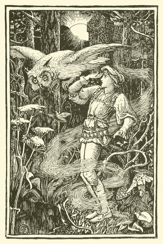 Jorinde og Joringel (gravering) av Henry Justice Ford