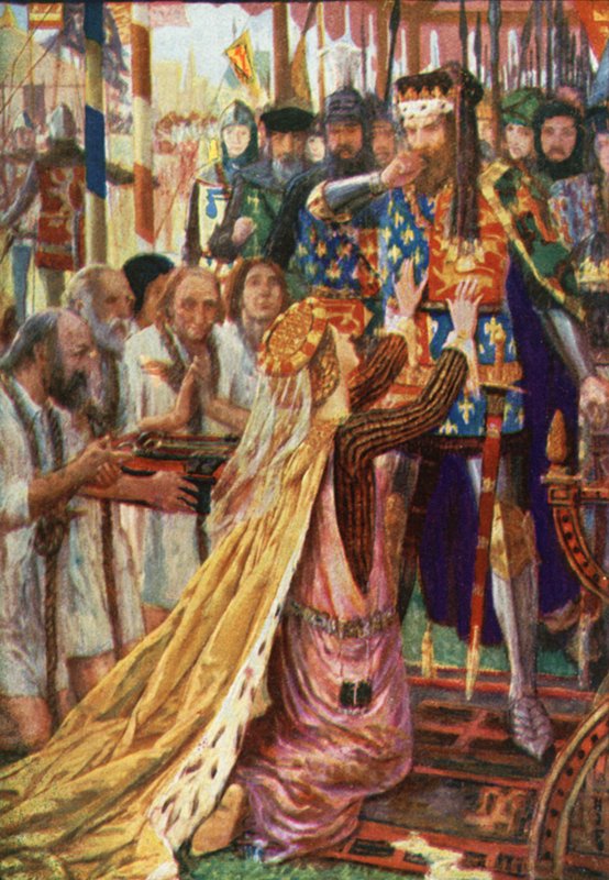 Kong Edward III i Calais av Henry Justice Ford