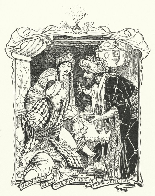 Neangir ser bildet av argentinsk (gravering) av Henry Justice Ford