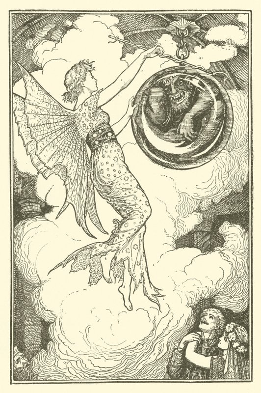 Prins Narcissus og prinsessen Potentilla (gravering) av Henry Justice Ford