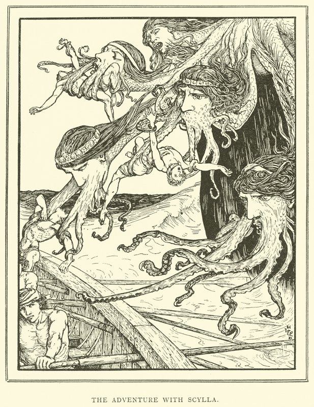 Eventyret med Scylla av Henry Justice Ford