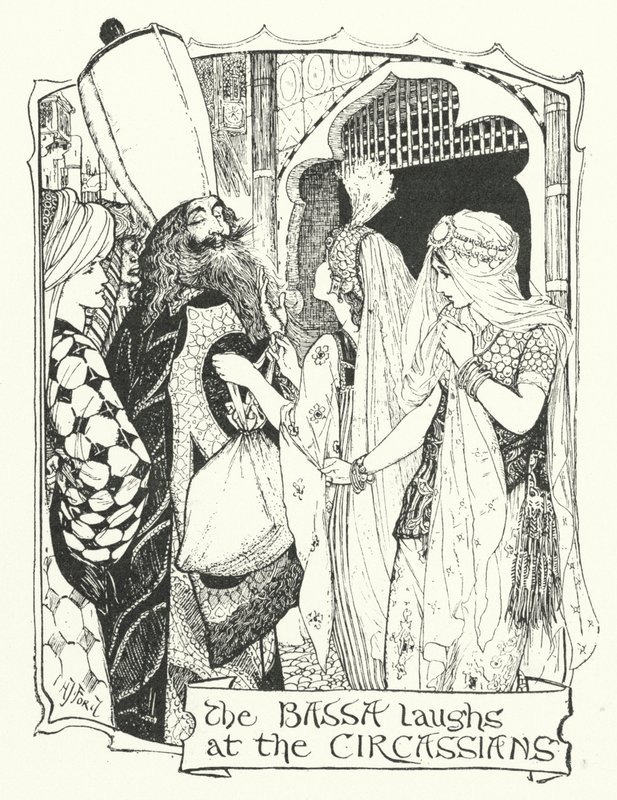 The Bassa Laughs at the Circassians (gravering) av Henry Justice Ford