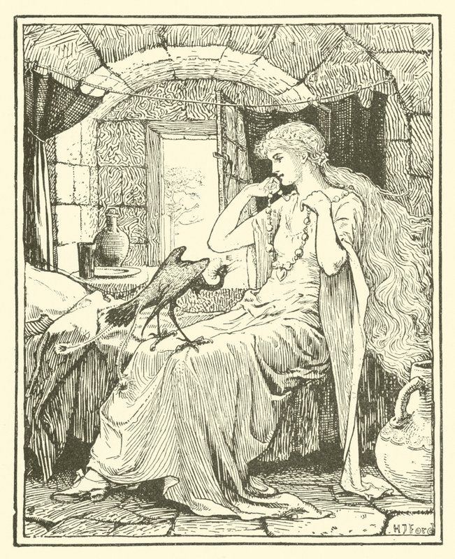 Den blå fuglen (gravering) av Henry Justice Ford