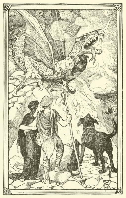 De tre hundene (gravering) av Henry Justice Ford