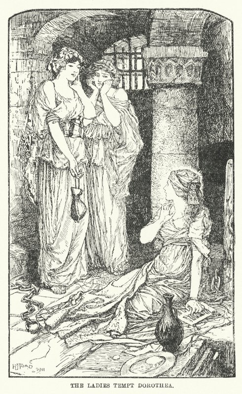 Damene frister Dorothea (litho) av Henry Justice Ford