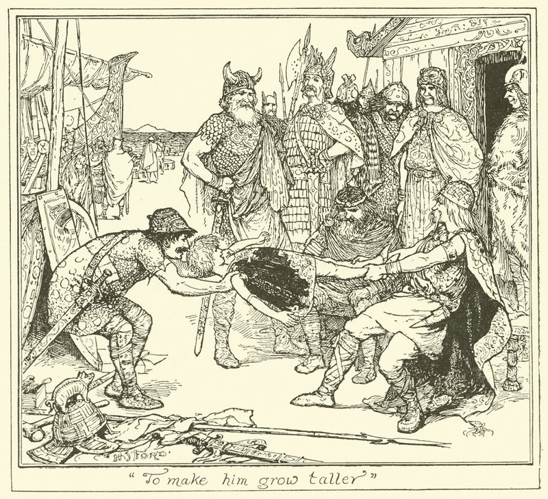 "For å få ham til å vokse høyere" (gravering) av Henry Justice Ford