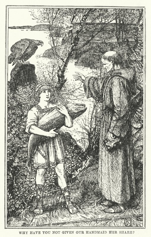 Hvorfor har du ikke gitt vår tjenerinne sin del? (litho) av Henry Justice Ford