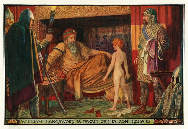 William Longsword er stolt av sønnen Richard av Henry Justice Ford