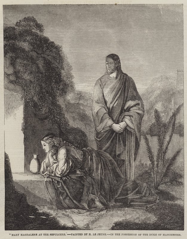 Maria Magdalena ved graven av Henry Le Jeune
