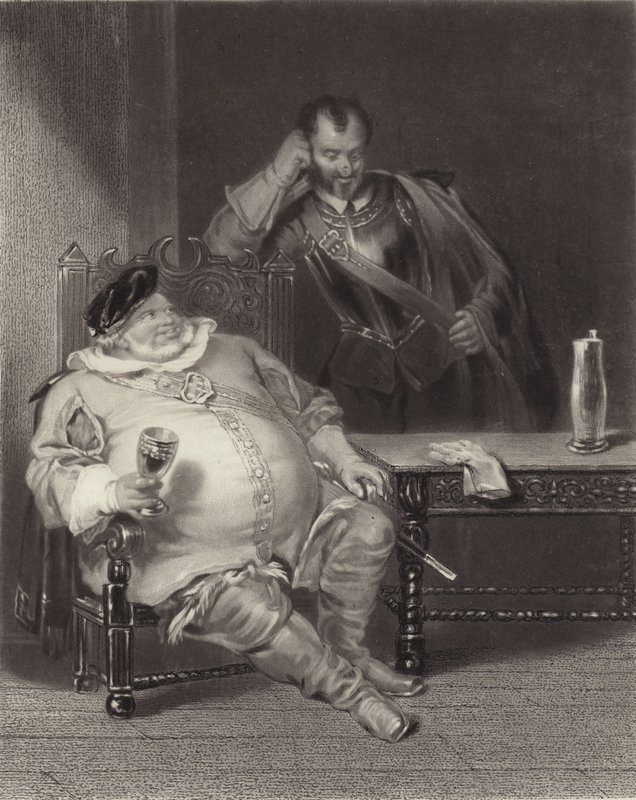 Falstaff og Bardolph av Henry Liverseege
