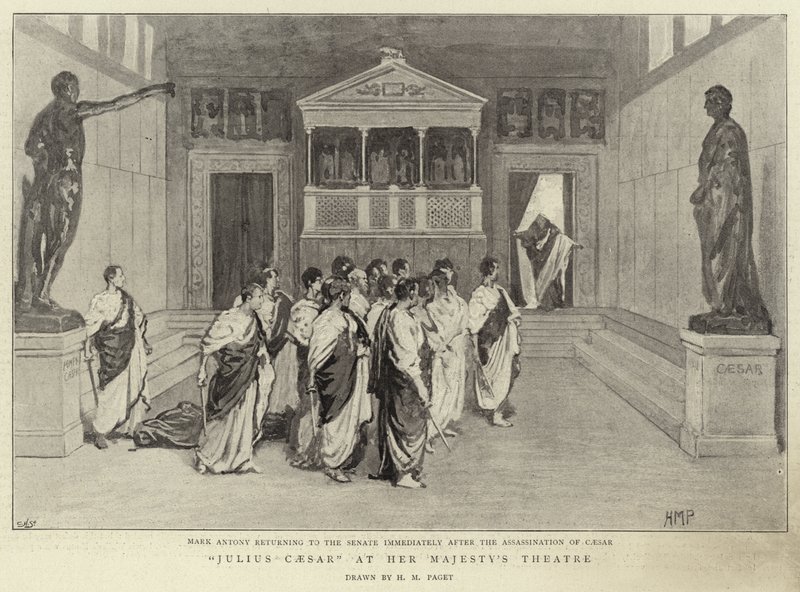 Julius Caesar ved Hennes Majestets Teater av Henry Marriott Paget