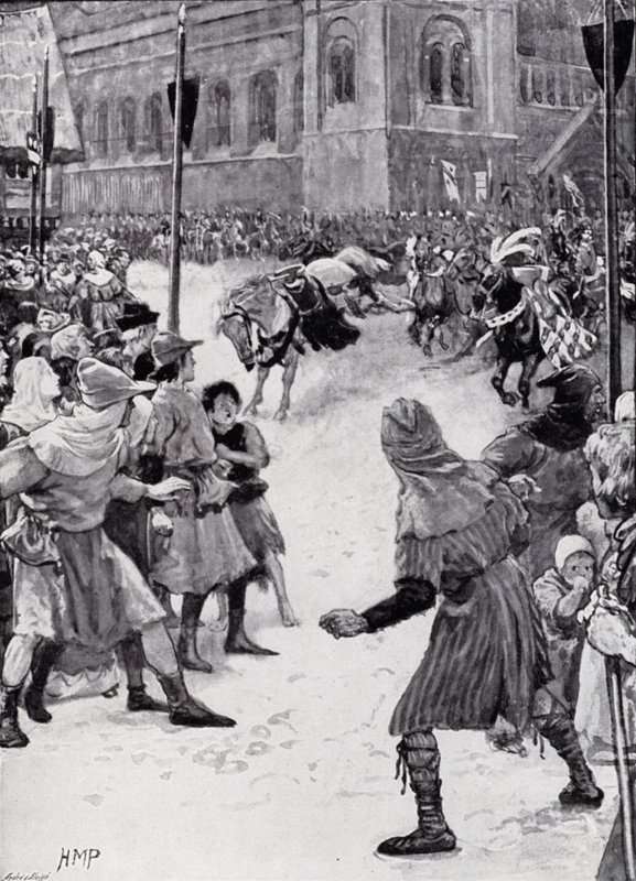 Å miste palfreyen ved kroningen av kong Edward I av Henry Marriott Paget